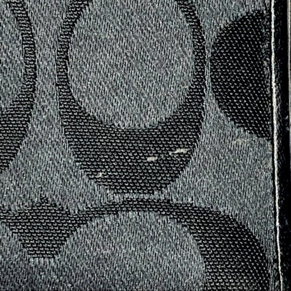 Coach Black Ashley Signature Accordion Zipper Wallet - Picture 9 of 9